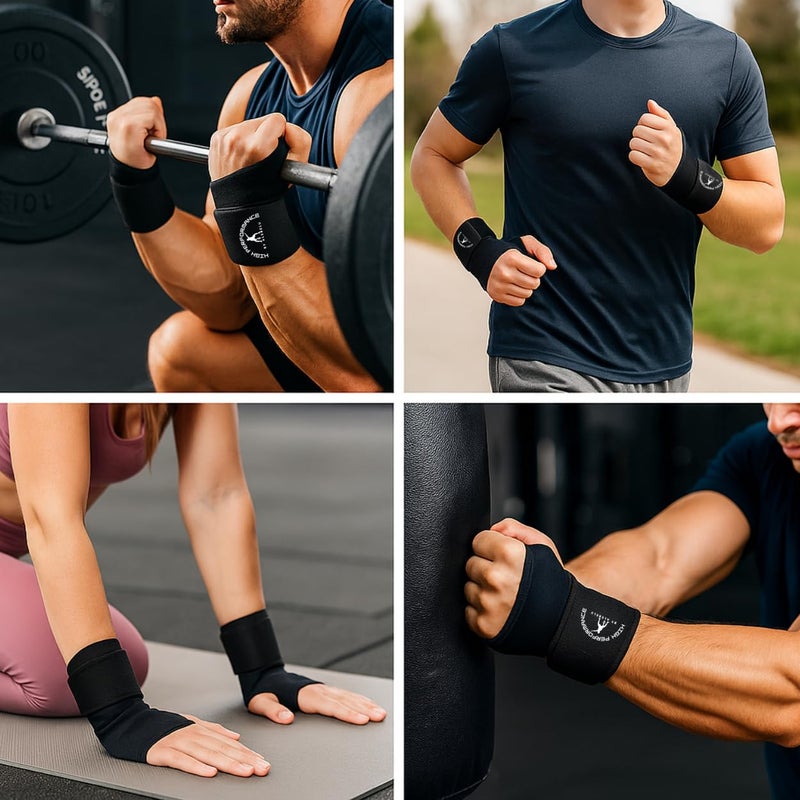 Performance High Perfromance adjustable Wrist Brace for TFCC Tears, Carpal Tunnel Relief, and Sports Support – Ultra-Thin Nylon & Spandex. Pack of 2. - Image 5